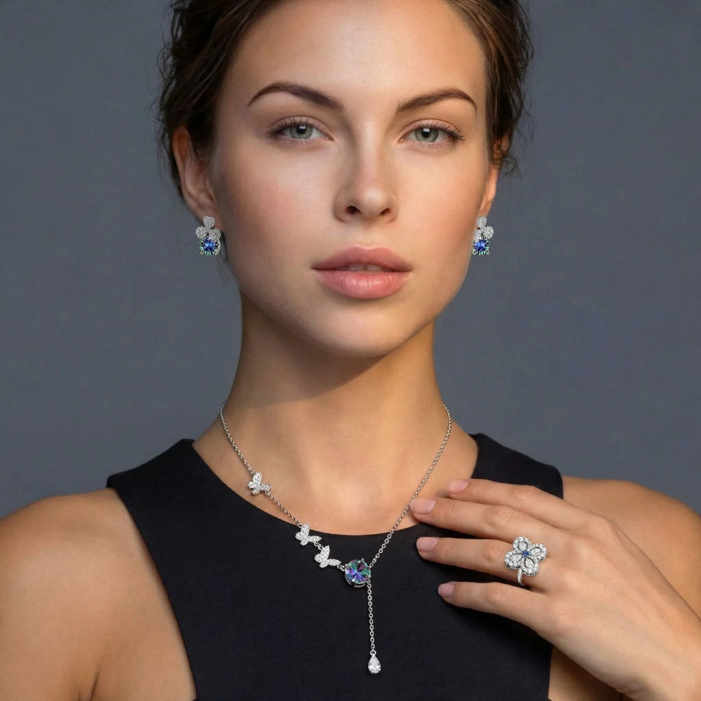 Lucky Clover Moissanite Set | SOLSTICE & PEARL